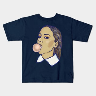 Girl with bubble Kids T-Shirt